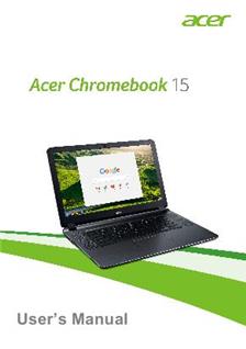 Acer Chromebook 15 CB3 532 manual. Camera Instructions.